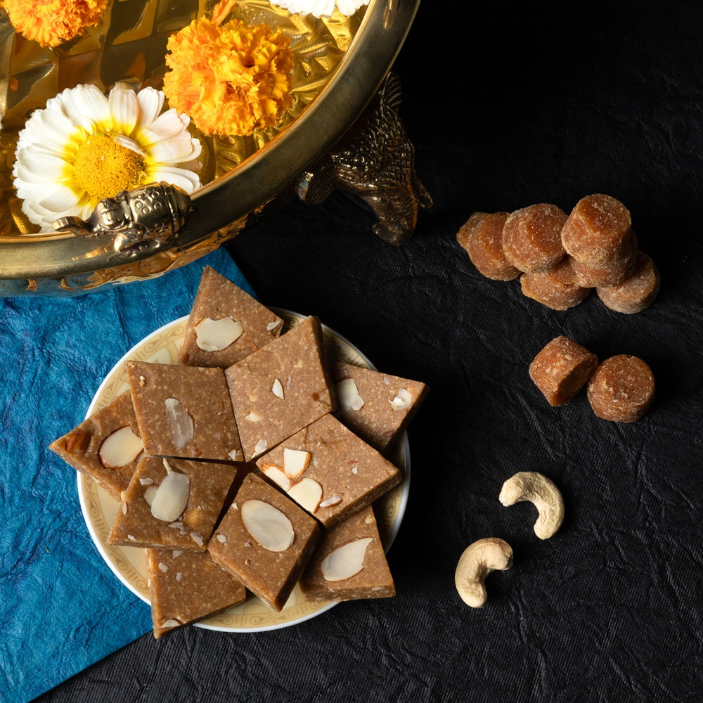 Gud Katli – Premium Indian Sweets | Made with Pure Jaggery | No Refined Sugar | Authentic Mithai | Age-Old Generational Recipe | Ideal for Festivals & Gifting | 200g - SMJ Sweets and Snacks