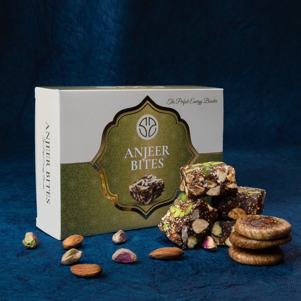 Anjeer Pak (Bites) – Healthy Indian Sweets | Made with Pure Figs & Nuts | No Added Sugar | Naturally Sweetened | Ideal for Festivals & Gifting | 200g - SMJ Sweets and Snacks