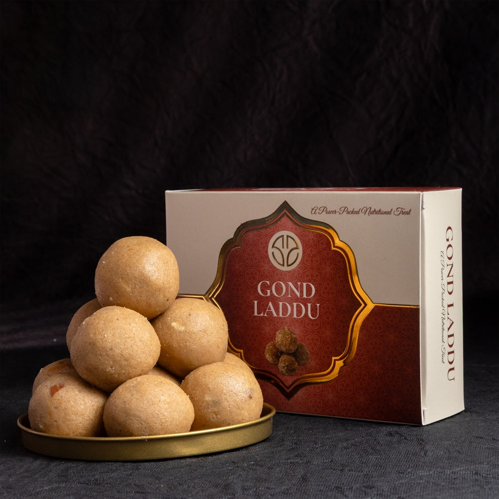 Gond Laddu – Authentic Indian Sweets | Made with Whole Wheat Flour & Edible Gum | Traditional Mithai | Perfect for Festivals & Gifting | 200g - SMJ Sweets and Snacks
